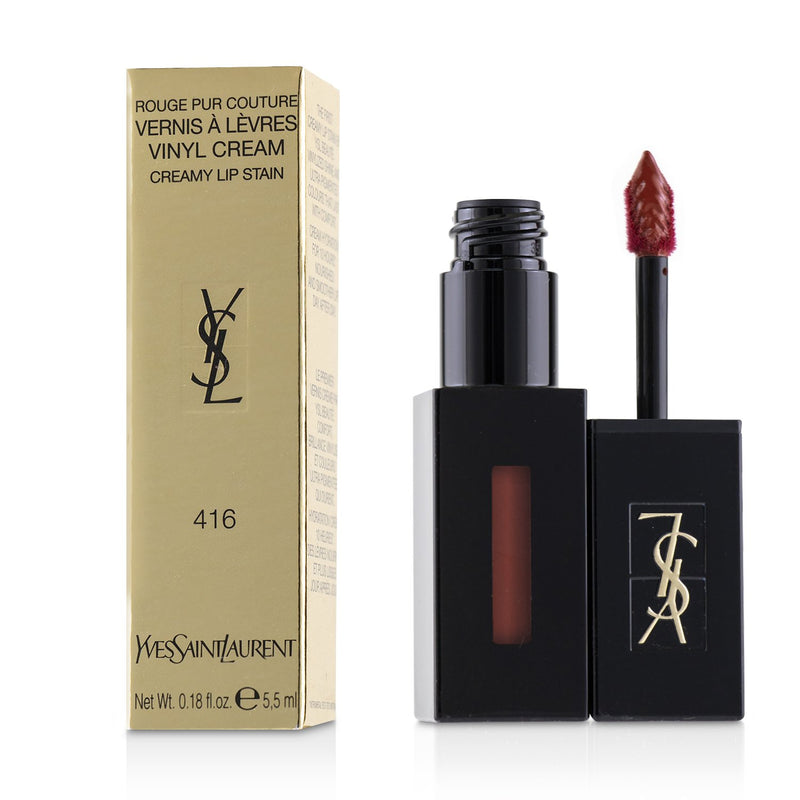 Yves Saint Laurent Rouge Pur Couture Vernis A Levres Vinyl Cream Creamy Stain - # 417 Beige Bounce  5.5ml/0.18oz
