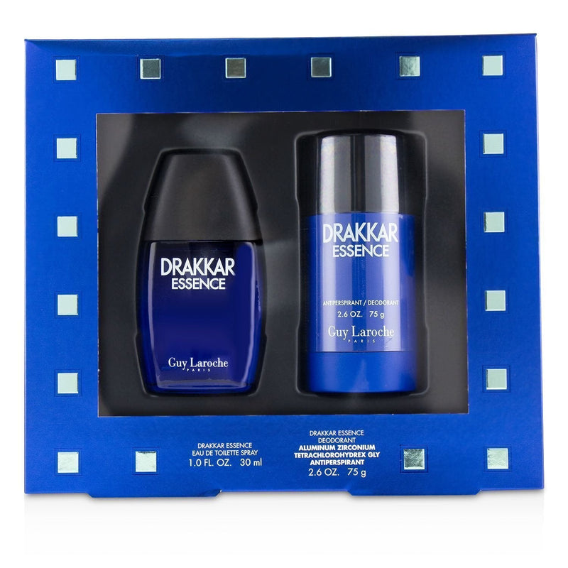 Guy Laroche Drakkar Essence Coffret: Eau De Toilette Spray 30ml/1oz + Antiperspirant Deodorant Stick 75g/2.6oz  2pcs