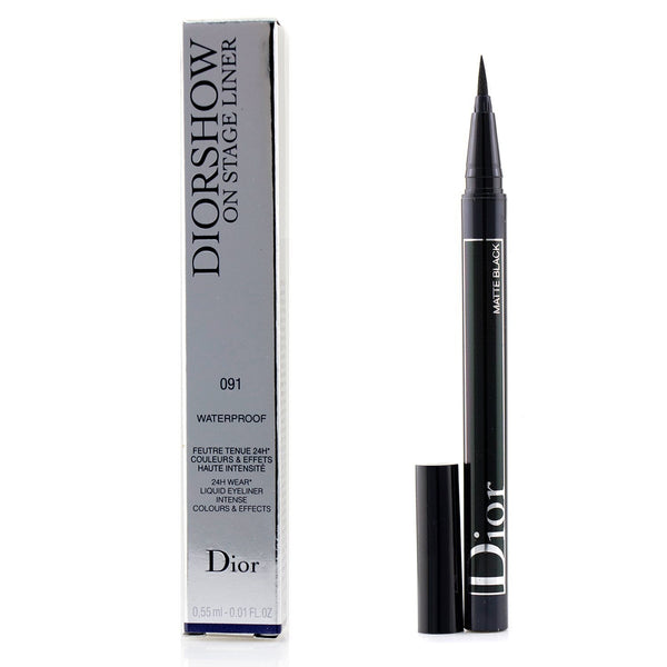 Christian Dior Diorshow On Stage Liner Waterproof - # 091 Matte Black 