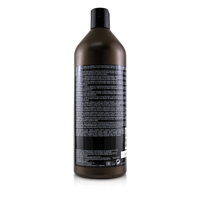 Redken Brews 3-in-1 Shampoo, Conditioner and Body Wash 