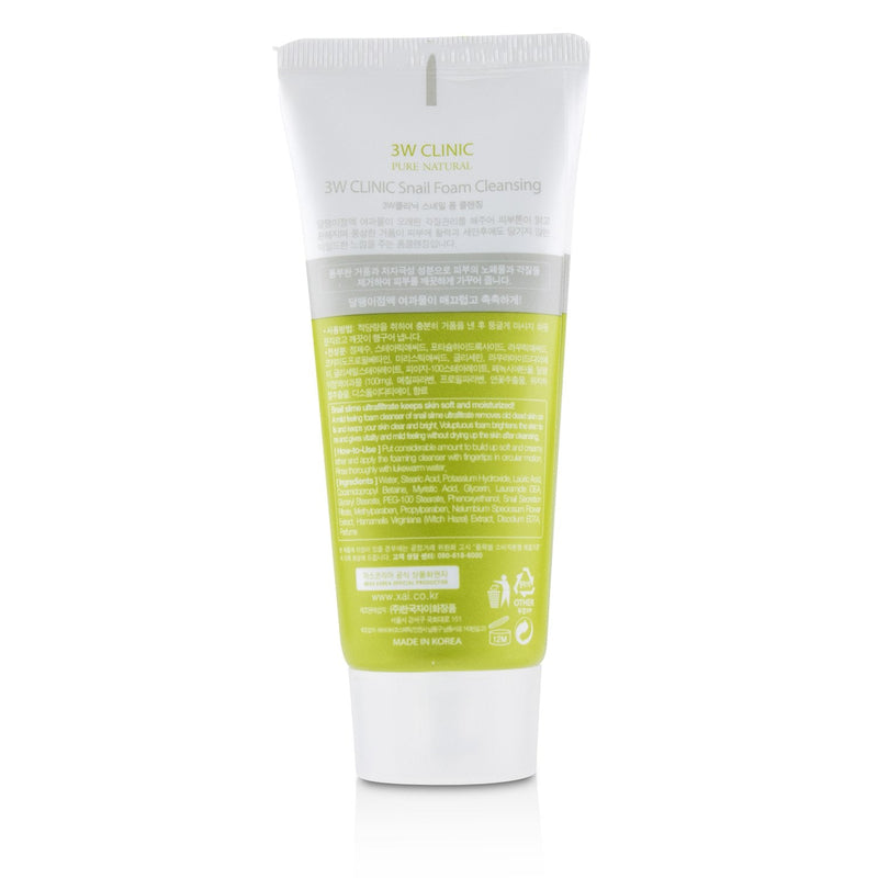 3W Clinic Snail Foam Cleansing 