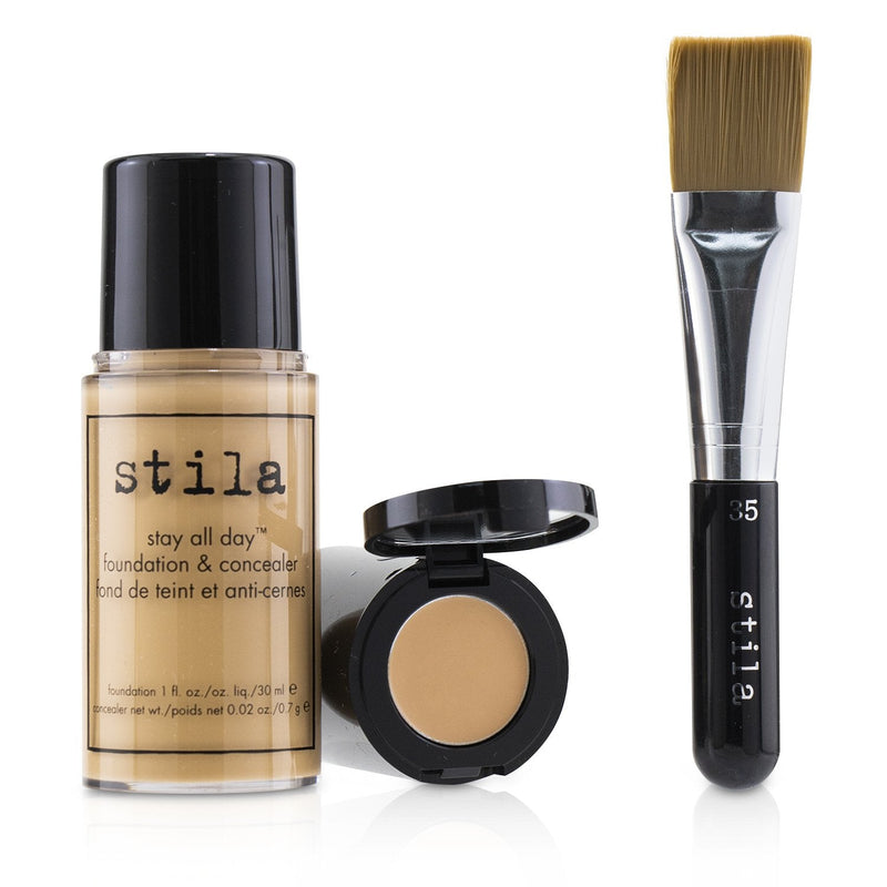 Stila Stay All Day Foundation, Concealer & Brush Kit - # 6 Tone 