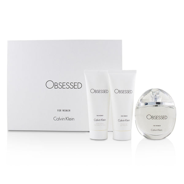 Calvin Klein Obsessed Coffret: Eau De Parfum Spray 100ml/3.4oz + Body Lotion 100ml/3.4oz + Shower Gel 100ml/3.4oz 