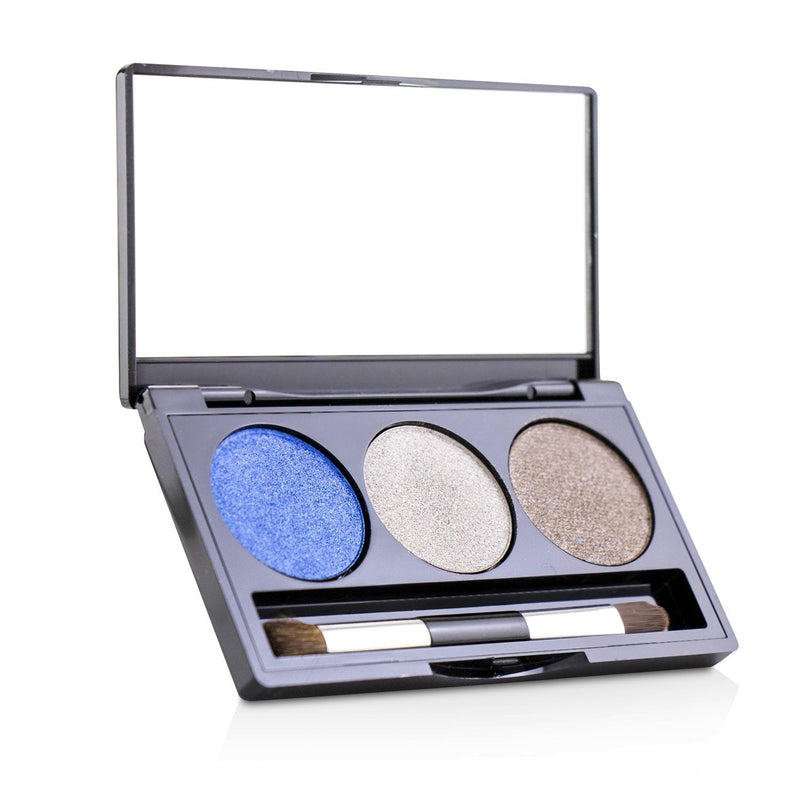 Laura Geller Baked Cream Glaze Trio Eyshadow Palette With Brush - # Sandy Lagoon 