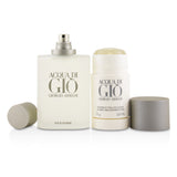 Giorgio Armani Acqua Di Gio Coffret: Eau De Toilette Spray 100ml/3.4oz + Alcohol-Free Deodorant Stick 75ml/2.6oz  2pcs