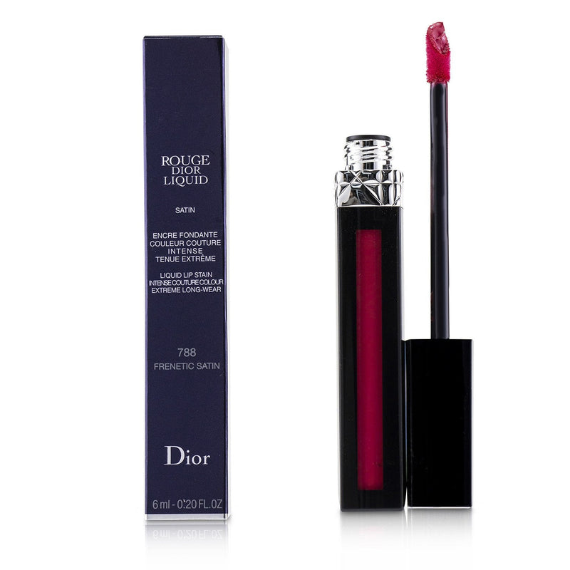 Christian Dior Rouge Dior Liquid Lip Stain - # 788 Frenetic Satin (Raspberry Pink) 