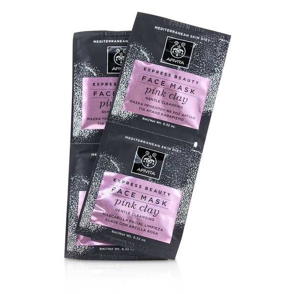 Apivita Express Beauty Face Mask with Pink Clay (Gentle Cleansing) 