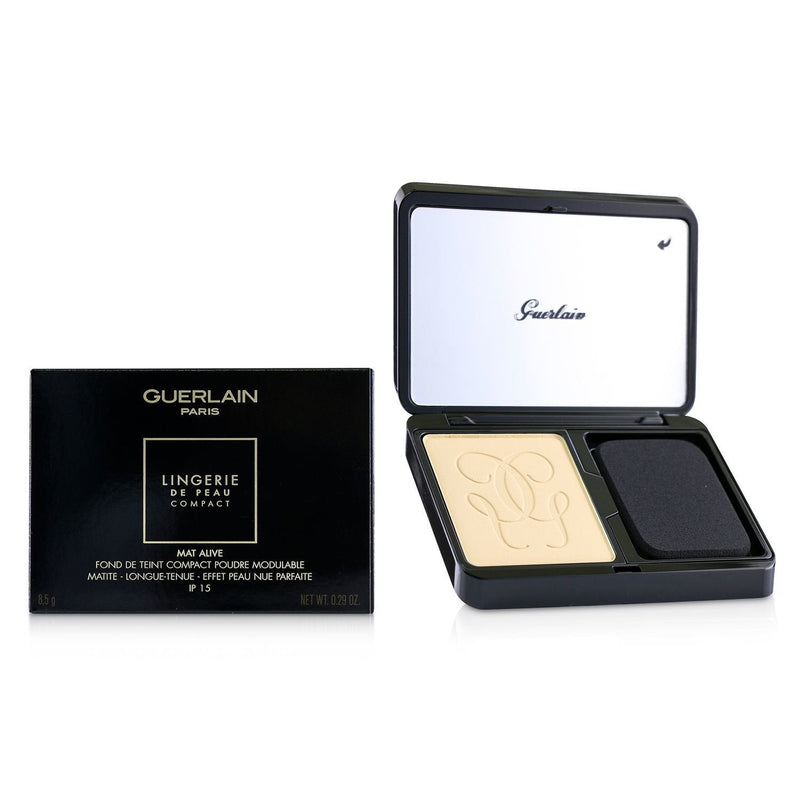 Guerlain Lingerie De Peau Mat Alive Buildable Compact Powder Foundation SPF 15 - # 03N Natural 