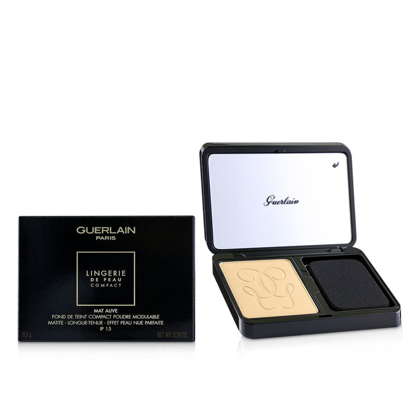 Guerlain Lingerie De Peau Mat Alive Buildable Compact Powder Foundation SPF 15 - # 04N Medium 