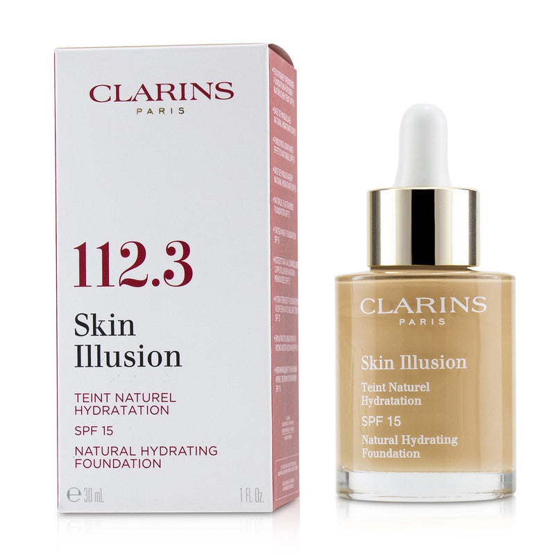 Clarins Skin Illusion Natural Hydrating Foundation SPF 15 # 112.3 Sandalwood  30ml/1oz