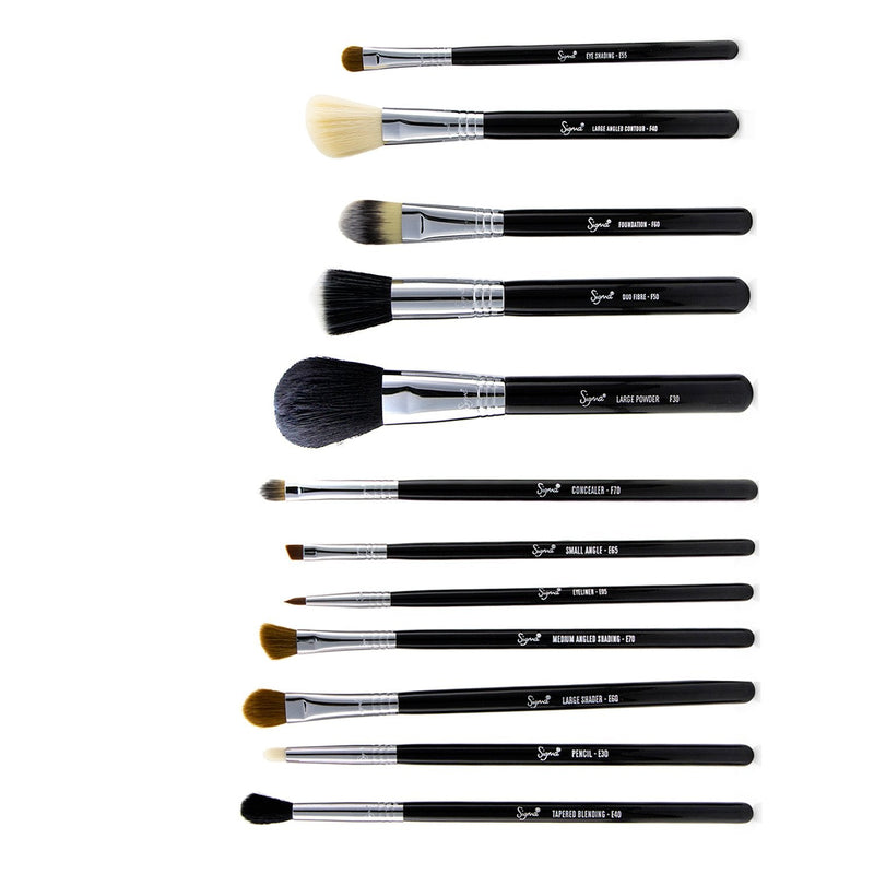 Sigma Beauty Essential Kit Professional Brush Collection - # Black 