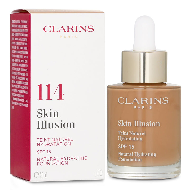 Clarins Skin Illusion Natural Hydrating Foundation SPF 15 # 114 Cappuccino  30ml/1oz