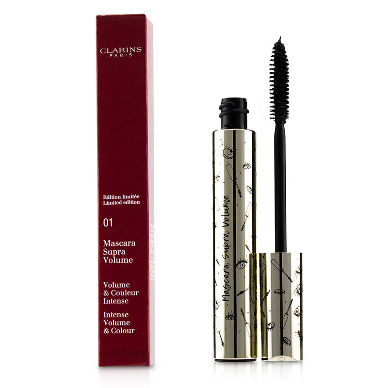 Clarins Supra Volume Mascara - # 01 Intense Black (Limited Edition)  8ml/0.2oz