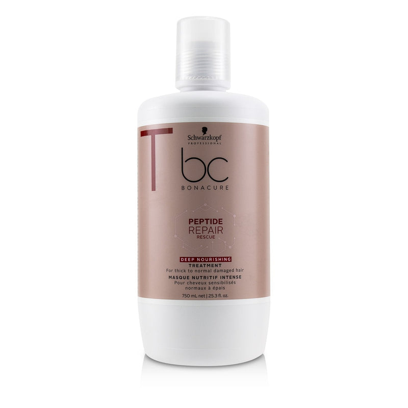 Schwarzkopf BC Bonacure Peptide Repair Rescue Deep Nourishing Treatment (For Thick to Normal Damaged Hair) 