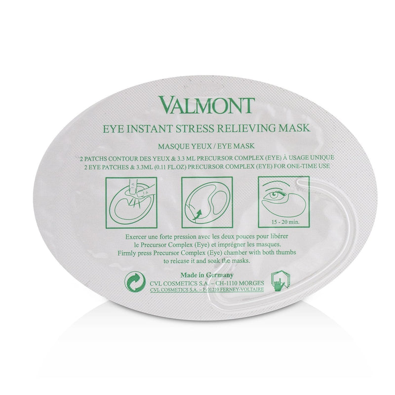 Valmont Eye Instant Stress Relieving Mask (Smoothing, Decongesting & Anti-Fatigue Eye Mask) (Single) 