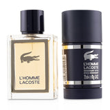 Lacoste L'Homme Coffret: Eau De Toilette Spray 50ml/1.6oz + Deodorant Stick 75ml/2.4oz 