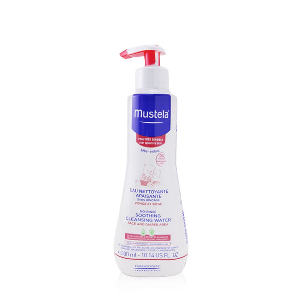 Mustela No Rinse Soothing Cleansing Water (Face & Diaper Area) - For Very Sensitive Skin 