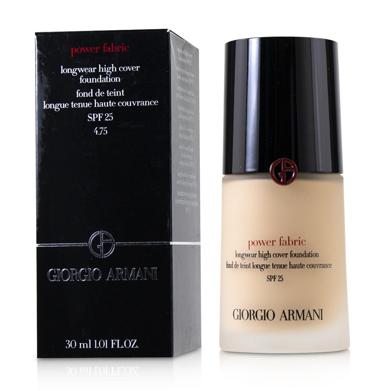 Giorgio Armani Power Fabric Longwear High Cover Foundation SPF 25 - # 4.75 (Fair, Cool)  30ml/1.01oz