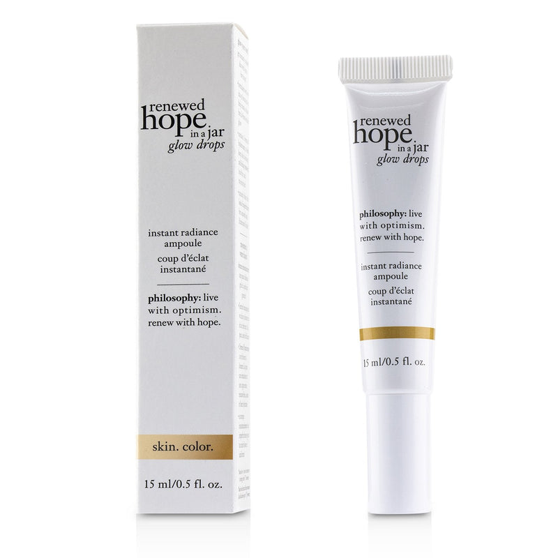 Philosophy Renewed Hope In A Jar Glow Drops - Instant Radiance Ampoule 