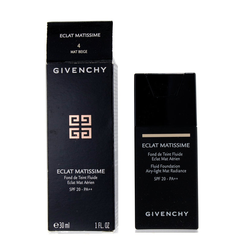 Givenchy Eclat Matissime Fluid Foundation SPF 20 - # 4 Mat Beige (Box Slightly Damaged) 