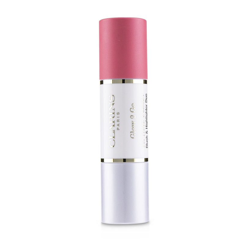 Clarins Glow 2 Go Blush & Highlighter Duo - # 01 Glowy Pink 