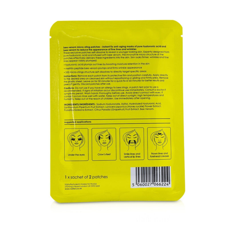 Rodial Bee Venom Micro Sting Patches 4 Sachet Pack 