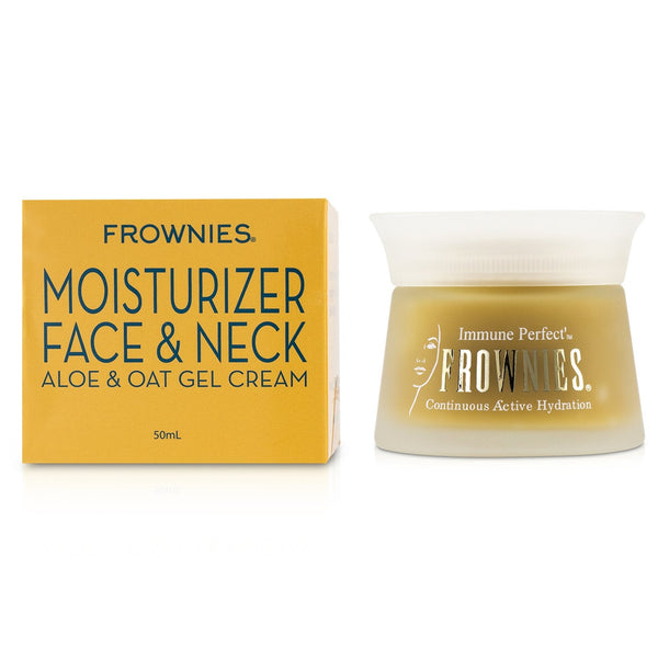 Frownies Face & Neck Moisturizer - Aloe & Oat Gel Cream 