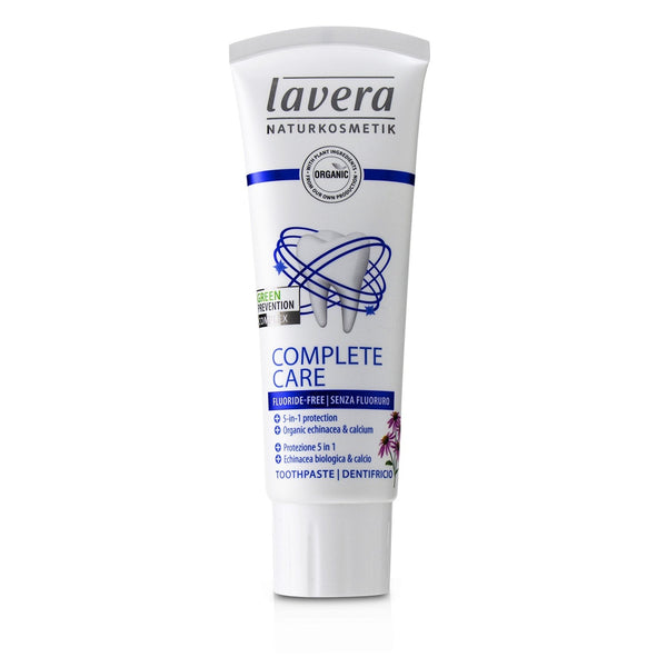 Lavera Toothpaste (Complete Care) - With Organic Echinacea & Calcium (Fluoride-Free) 