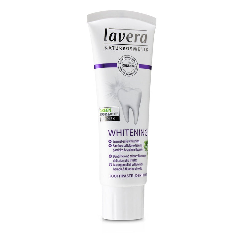 Lavera Toothpaste (Whitening) - With Bamboo Cellulose Cleaning Particles & Sodium Fluoride 