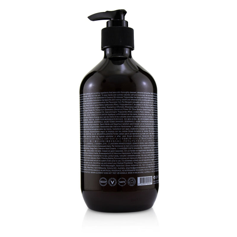 Grown Alchemist Hand Wash - Sweet Orange, Cedarwood & Sage  500ml/16.9oz