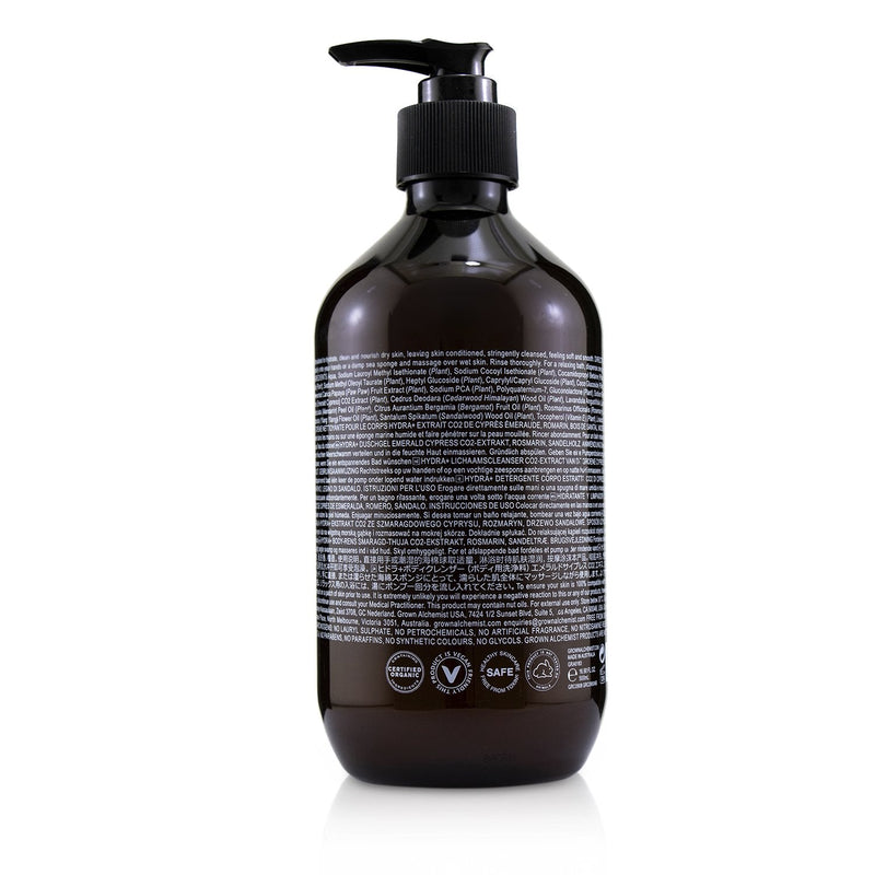 Grown Alchemist Hydra+ Body Cleanser - Emerald Cypress Co2 Extract, Rosemary & Sandalwood 