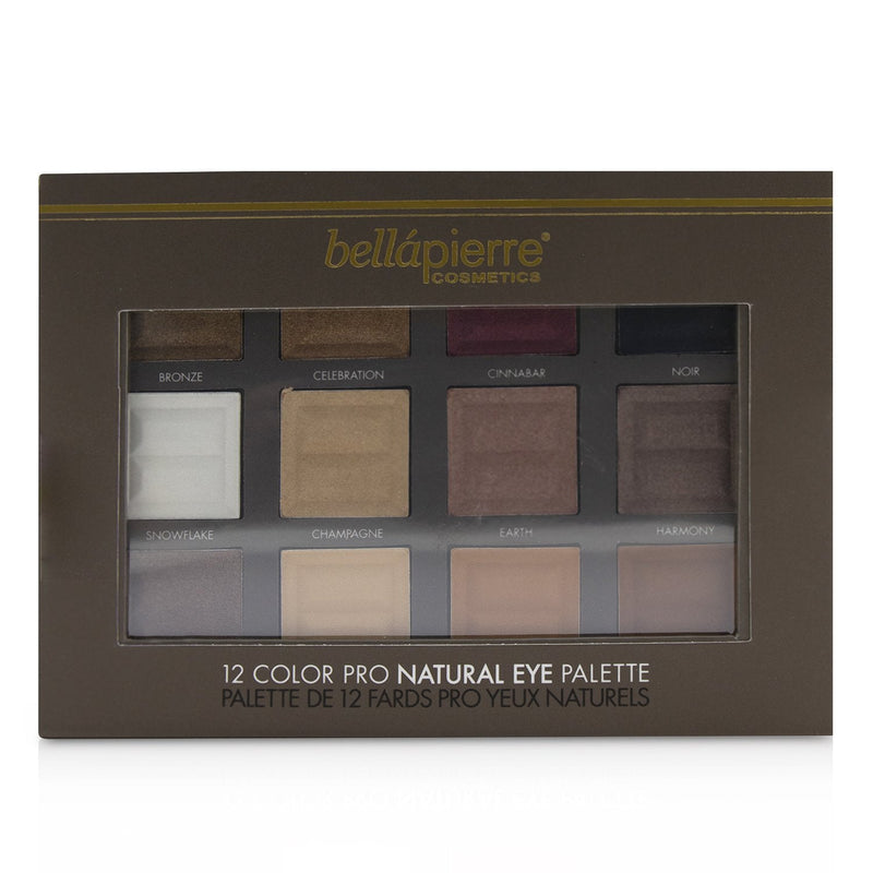 Bellapierre Cosmetics 12 Color Pro Natural Eye Palette (12x Eyeshadow)  21.3g/0.73oz