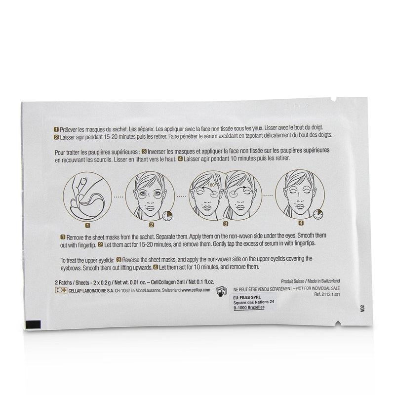 Cellcosmet & Cellmen Cellcosmet CellEctive CellCollagen Eye Contour Relaxing Smoothing Cellular Sheet Masks 