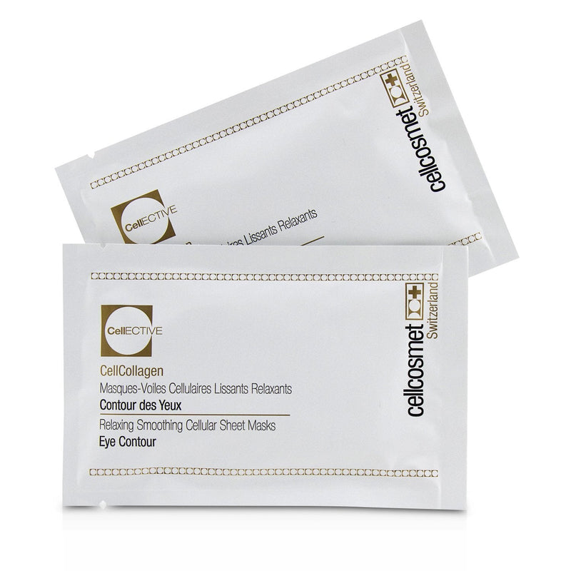 Cellcosmet & Cellmen Cellcosmet CellEctive CellCollagen Eye Contour Relaxing Smoothing Cellular Sheet Masks 