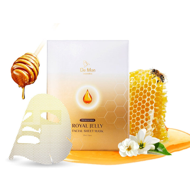 DeMon Gold Royal Jelly Facial Sheet Mask  5x25ml/0.8oz