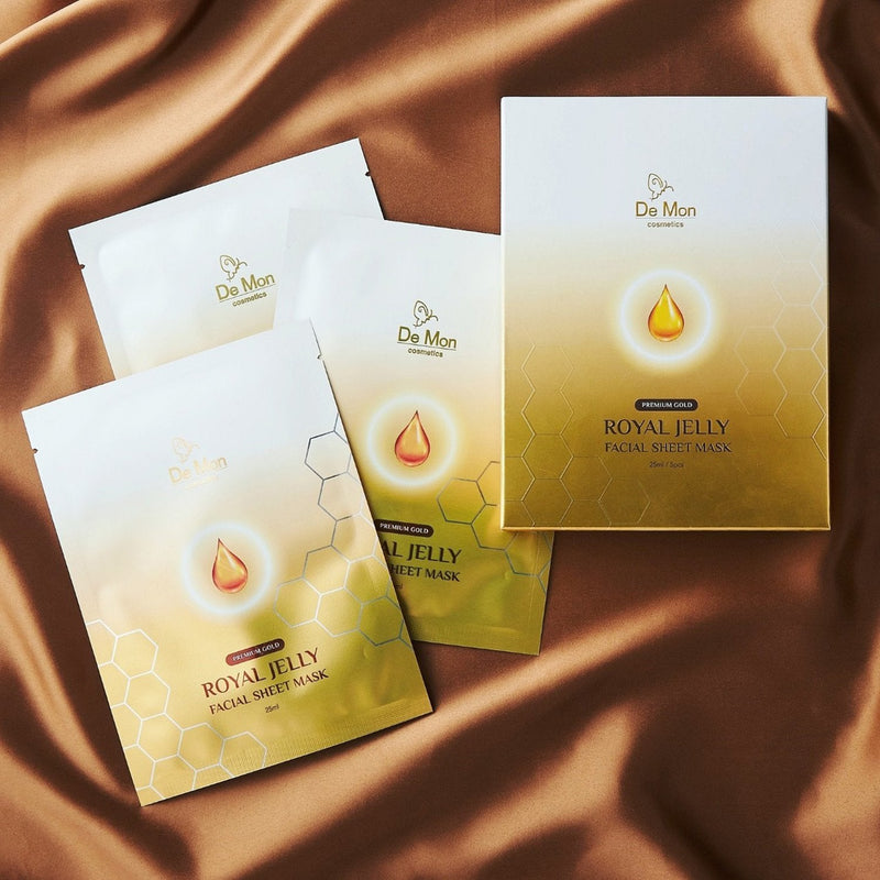 DeMon Gold Royal Jelly Facial Sheet Mask  5x25ml/0.8oz