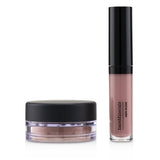 BareMinerals Destination Desert (1x Mini Lip Lacquer, 1x Blush)  2pcs