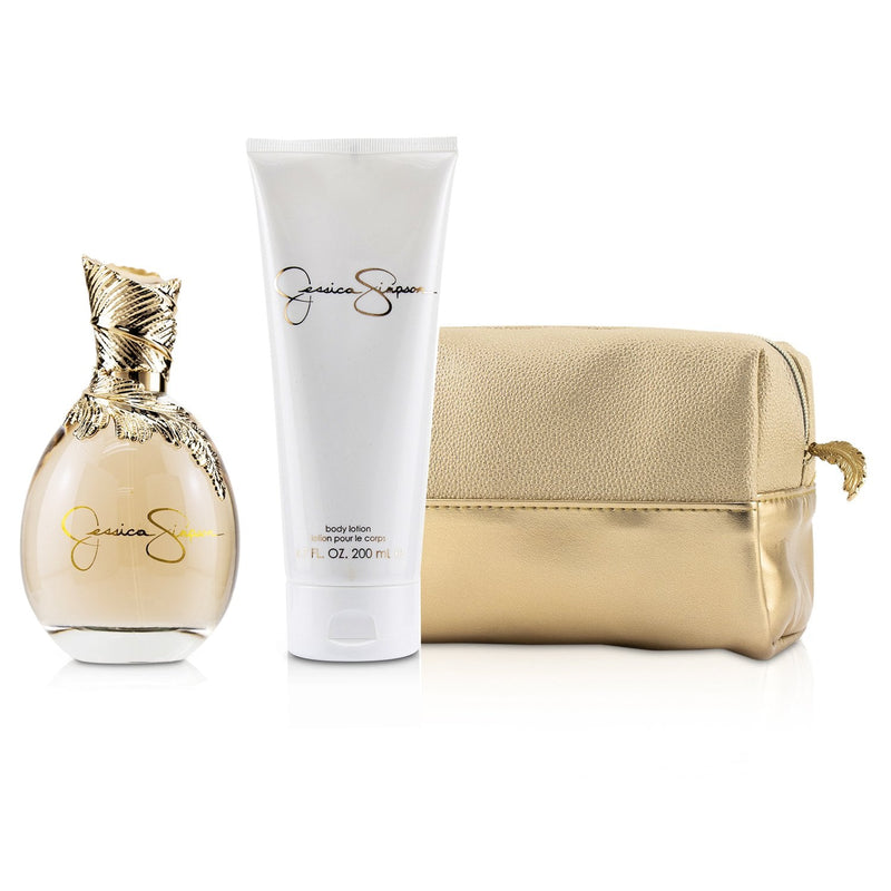 Jessica Simpson Signature Coffret: Eau De Parfum Spray 100ml/3.4oz + Body Lotion 200ml/6.7oz + Cosmetic Bag 