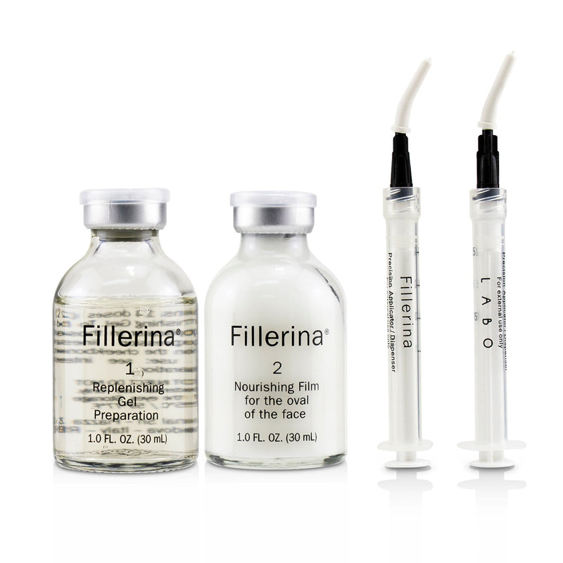 Fillerina Dermo-Cosmetic Replenishing Gel For At-Home Use - Grade 3  2x30ml+2pcs