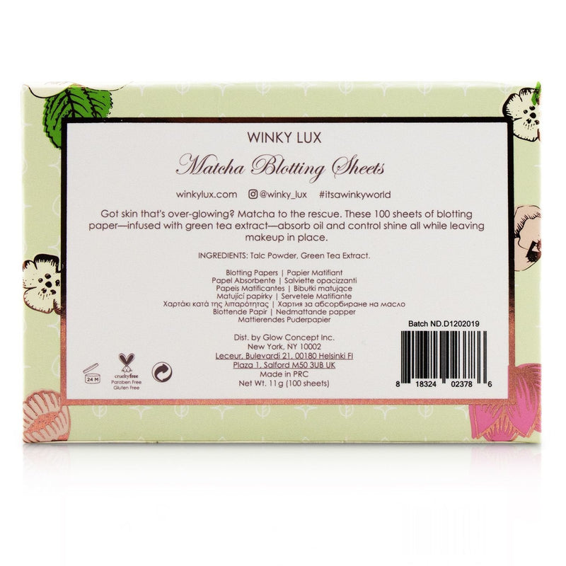 Winky Lux Matcha Blotting Sheets 