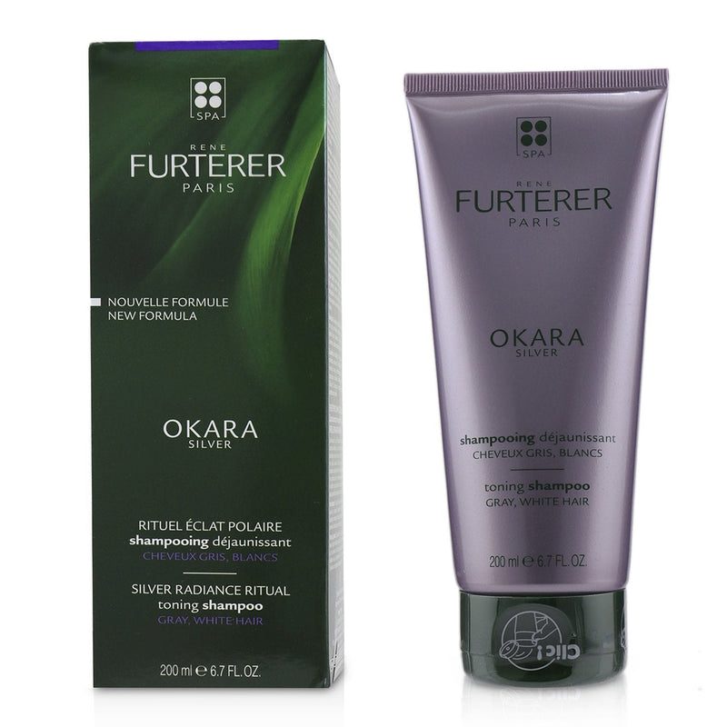 Rene Furterer Okara Silver Silver Radiance Ritual Toning Shampoo (Gray, White Hair) 