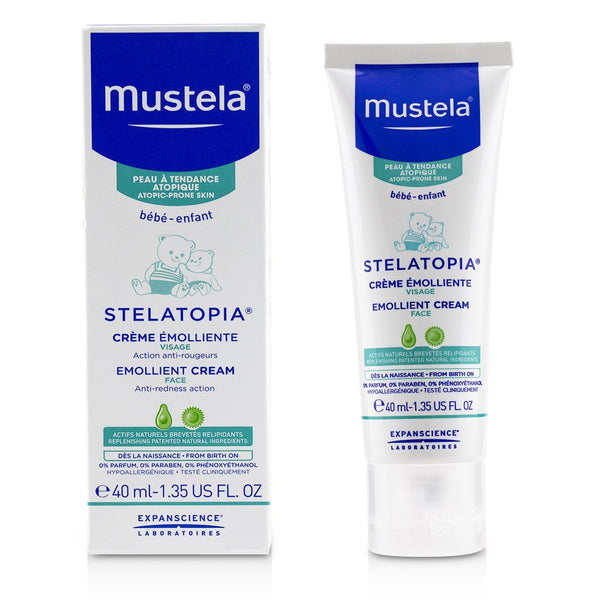 Mustela Stelatopia Emollient Cream For Face - Anti-Redness Action 