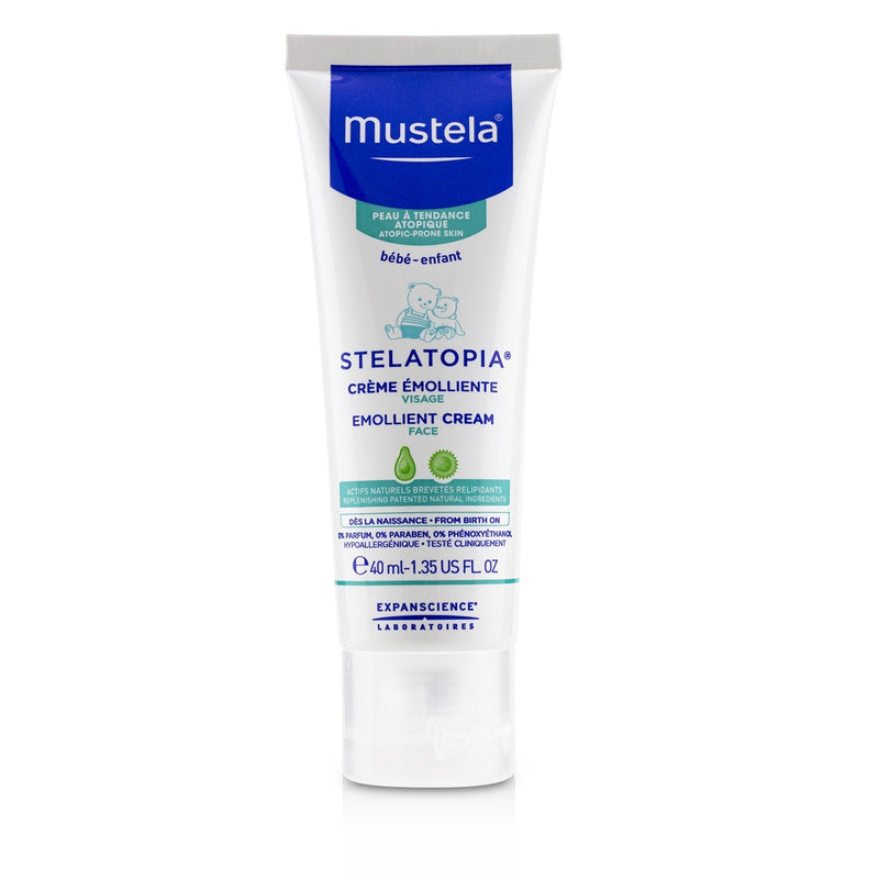 Mustela Stelatopia Emollient Cream For Face - Anti-Redness Action 