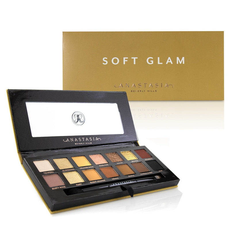 Anastasia Beverly Hills Soft Glam Eye Shadow Palette (14x Eyesahdow, 1x Duo Shadow Brush) 