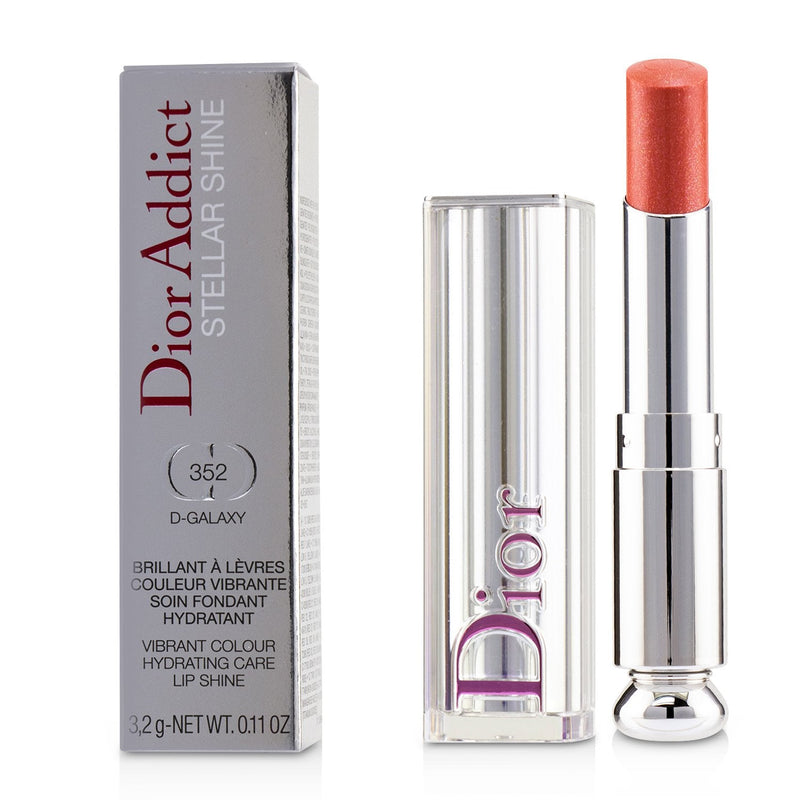 Christian Dior Dior Addict Stellar Shine Lipstick - # 352 D-Galaxy (Sparkle Rosy Peach)  3.2g/0.11oz