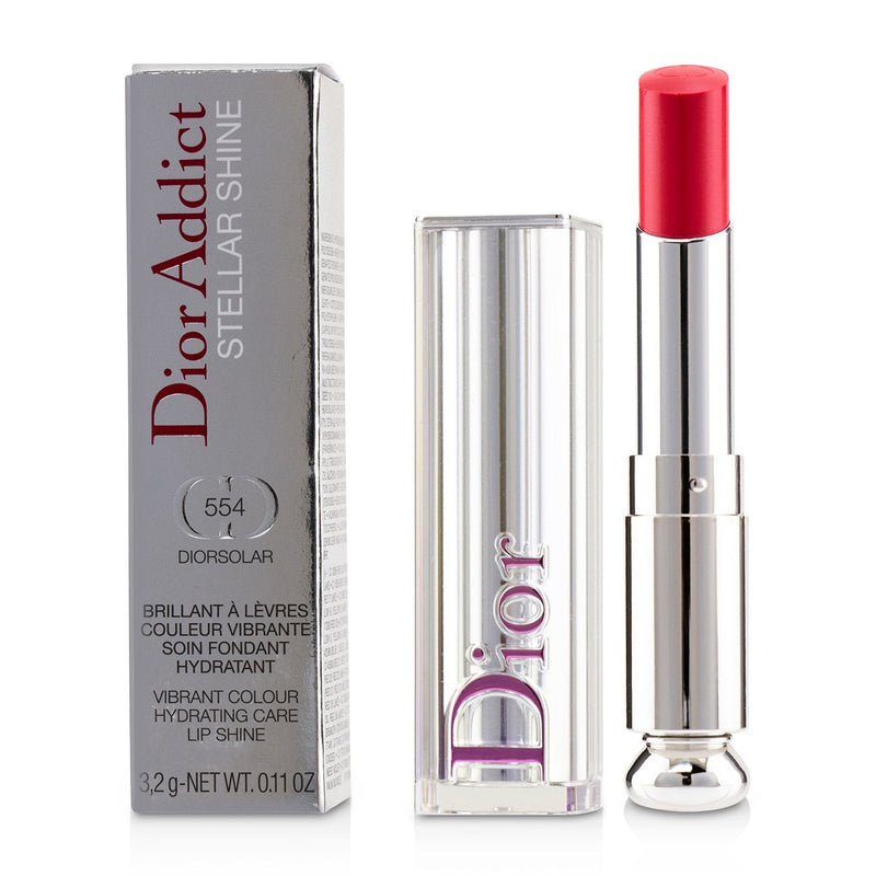 Christian Dior Dior Addict Stellar Shine Lipstick - # 554 Diorsolar (Flashy Pink)  3.2g/0.11oz