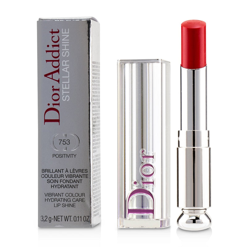 Christian Dior Dior Addict Stellar Shine Lipstick - # 753 Positivity (Vibrant Red) 
