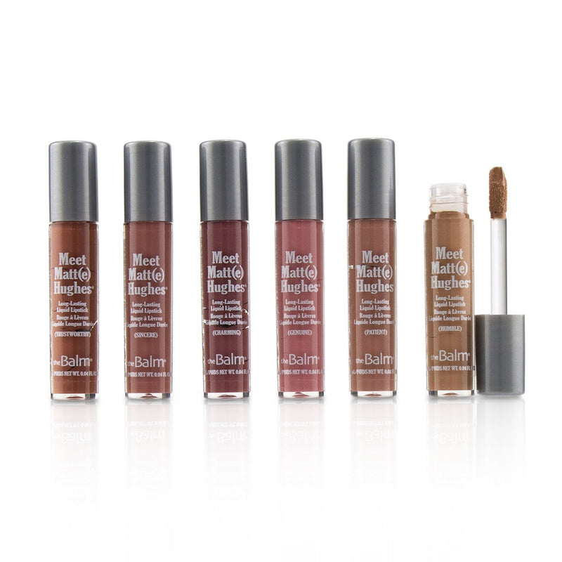 TheBalm Meet Matt(e) Hughes 6 Mini Long Lasting Liquid Lipsticks Kit  - Nude 