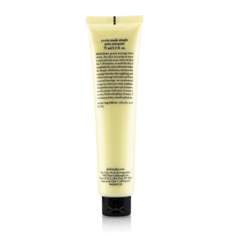 Philosophy Purity Made Simple Pore Extractor Exfoliating Clay Mask 