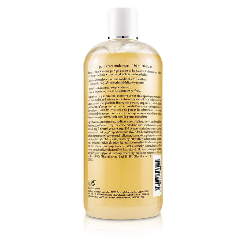 Philosophy Pure Grace Nude Rose Shampoo, Bath & Shower Gel 